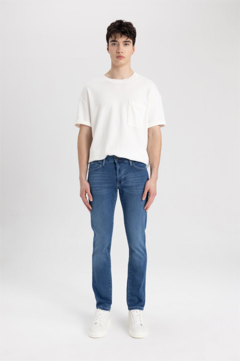 HOMME Bleu PEDRO - Coupe slim en jean