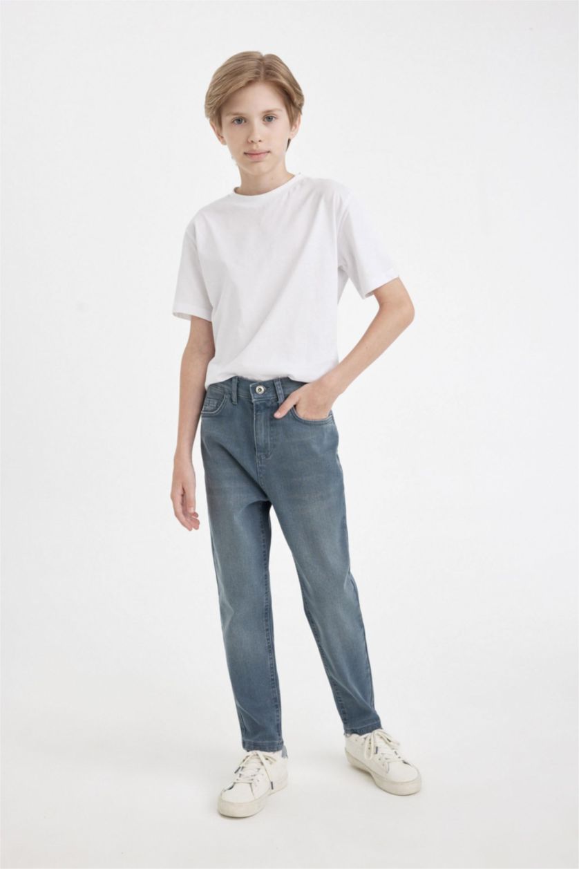 BOYS & TEENS Blue Grey Boy Balloon Fit Jeans