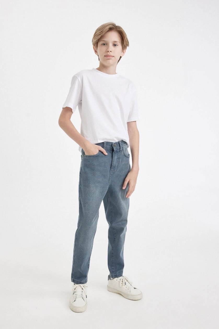 BOYS & TEENS Blue Grey Boy Balloon Fit Jeans