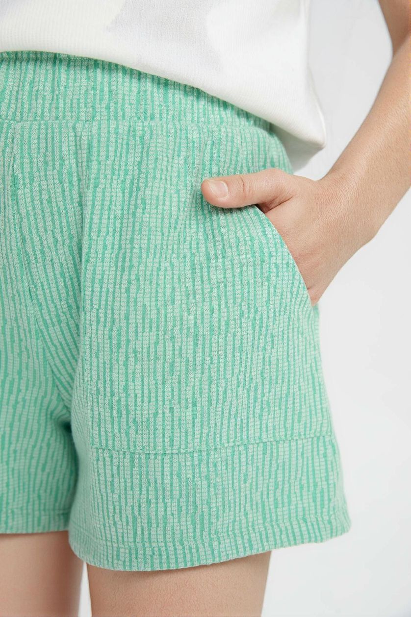 Kız Çocuk - Genç Kız Yeşil Paperbag Şort Kız Çocuk