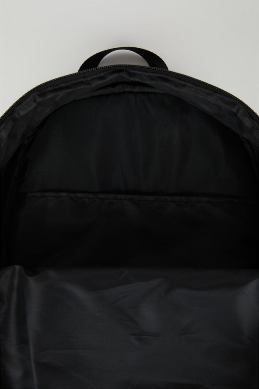 Erkek Çocuk - Genç Erkek Siyah Erkek Baskılı Okul Sırt Çantası