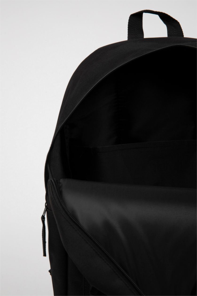 Erkek Çocuk - Genç Erkek Siyah Unisex Baskılı Okul Sırt Çantası