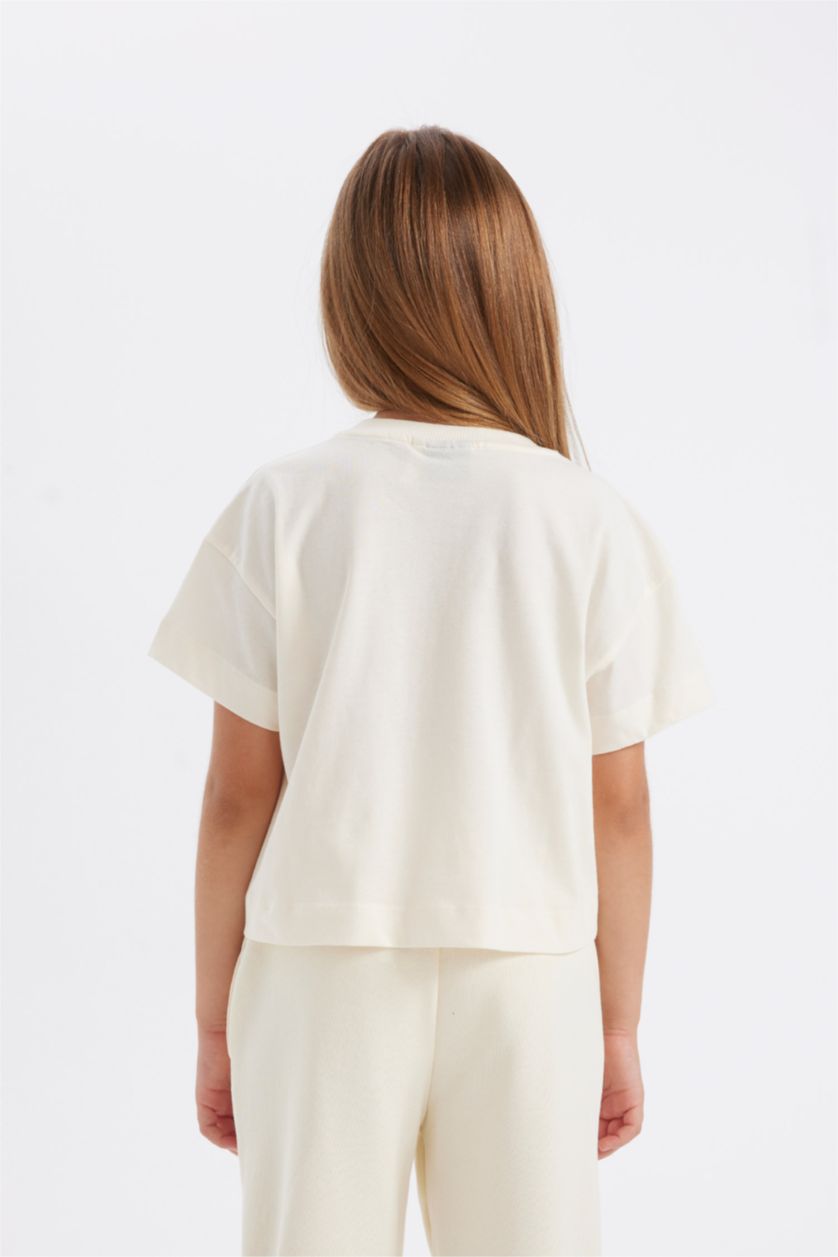 GIRLS & TEENS Ecru Girl NBA Boston Celtics Short Sleeve T-Shirt