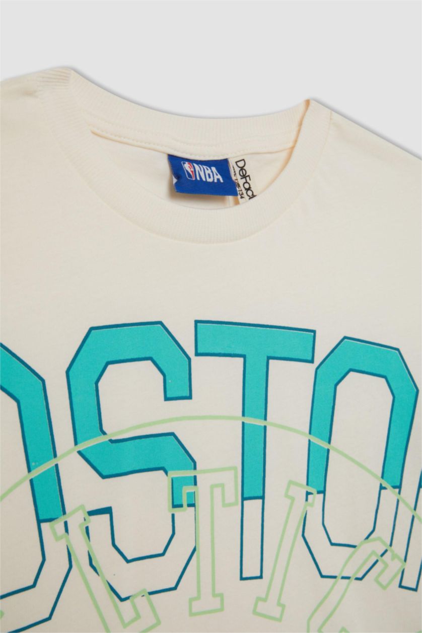 GIRLS & TEENS Ecru Girl NBA Boston Celtics Short Sleeve T-Shirt