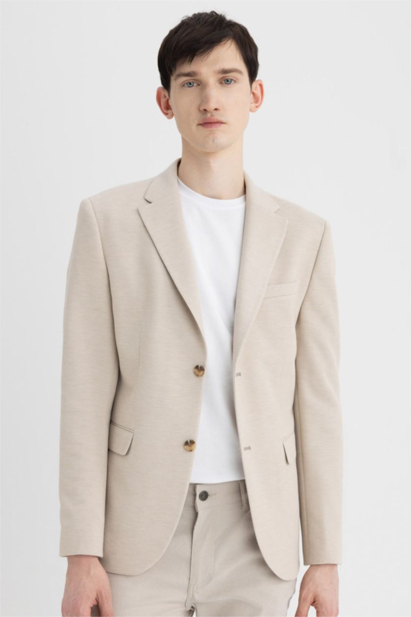MAN Sand Modern Fit Lined Blazer