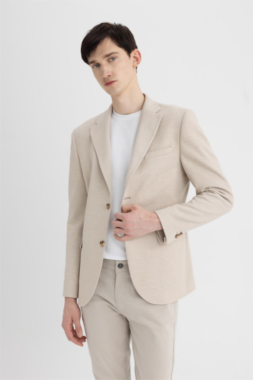MAN Sand Modern Fit Lined Blazer