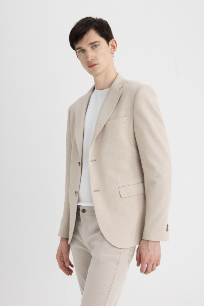 MAN Sand Modern Fit Lined Blazer