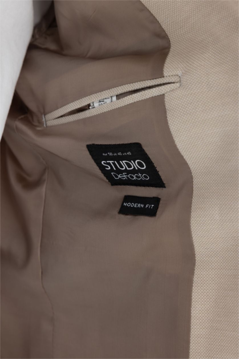 MAN Sand Modern Fit Lined Blazer