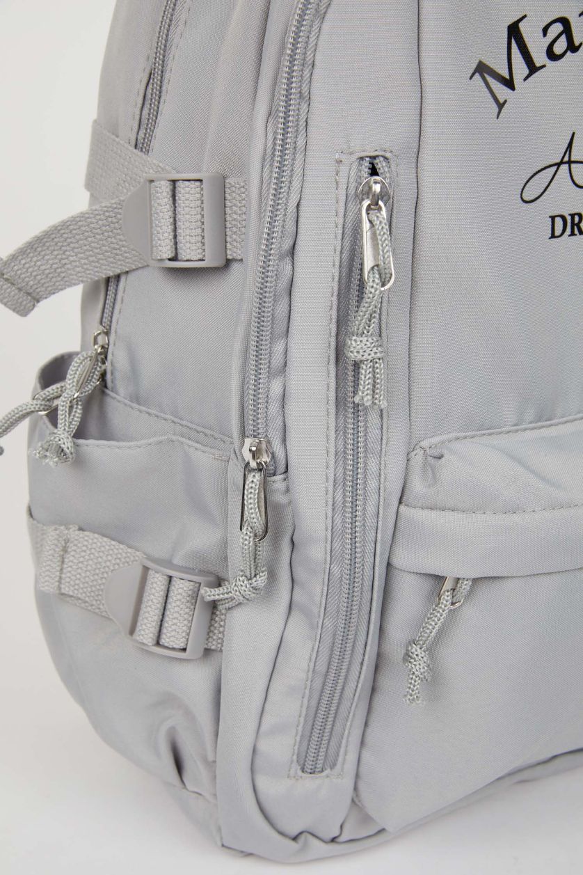 Erkek Gri Unisex Okul Çantası