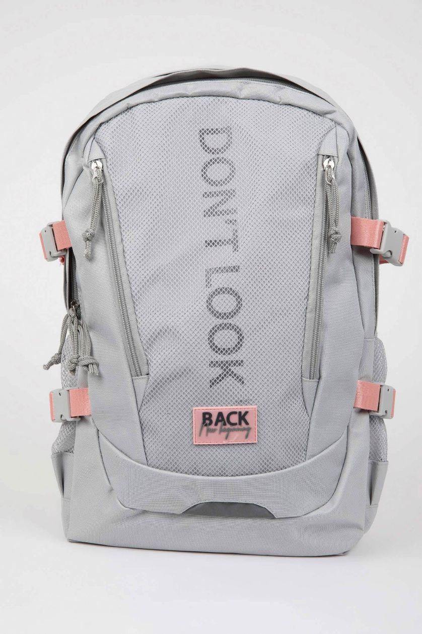 Kız Çocuk - Genç Kız Gri Unisex Okul Sırt Çantası