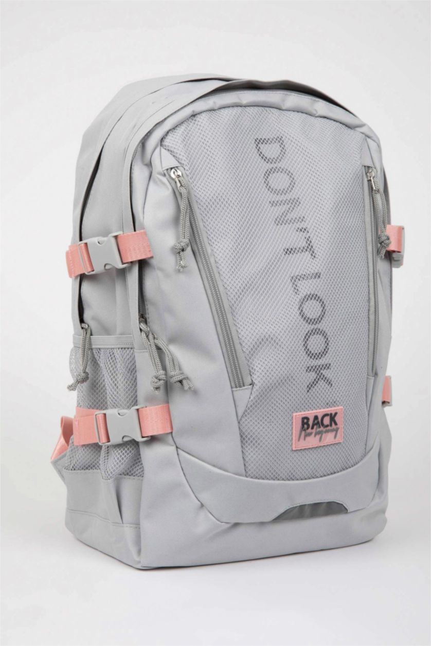 Kız Çocuk - Genç Kız Gri Unisex Okul Sırt Çantası