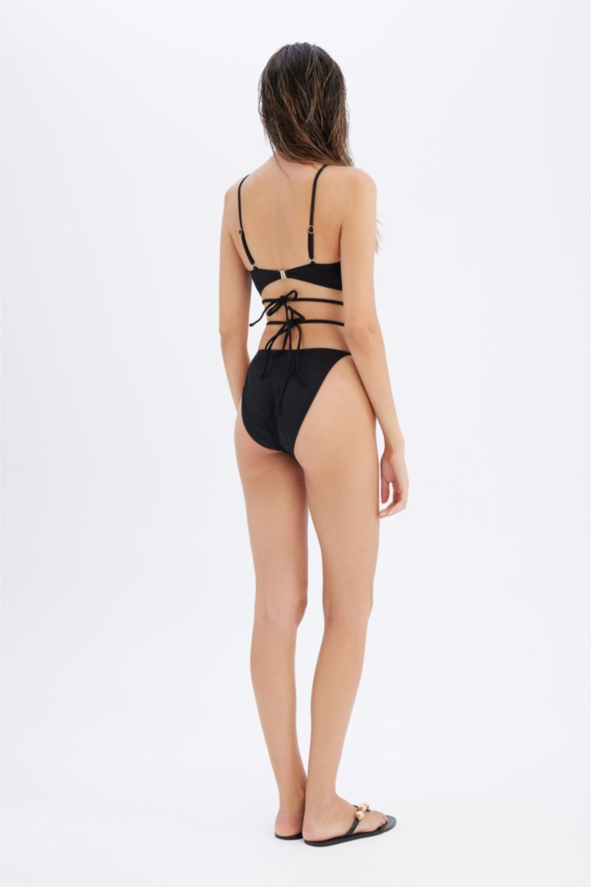 Kadın Siyah Declara x DeFacto Bikini Altı