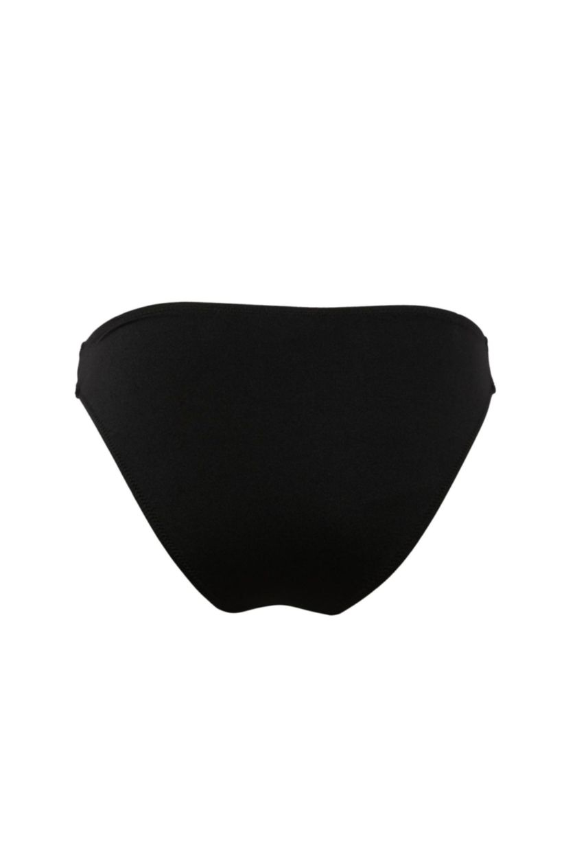 Woman Black Regular Fit Bikini Bottom