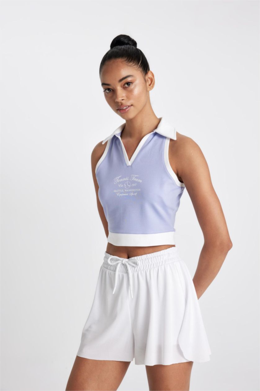 نساء أبيض DeFactoFit Sports Short Leg Shorts