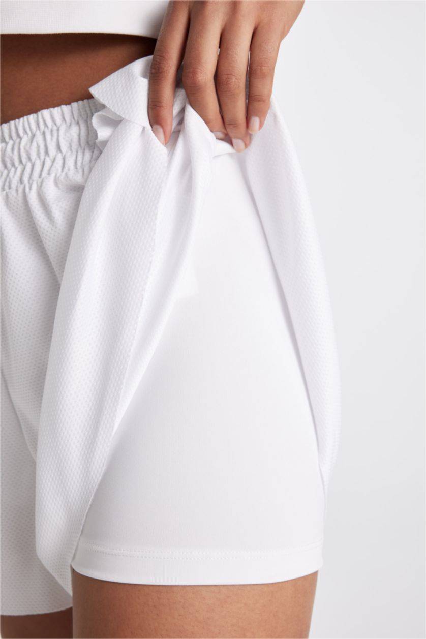نساء أبيض DeFactoFit Sports Short Leg Shorts