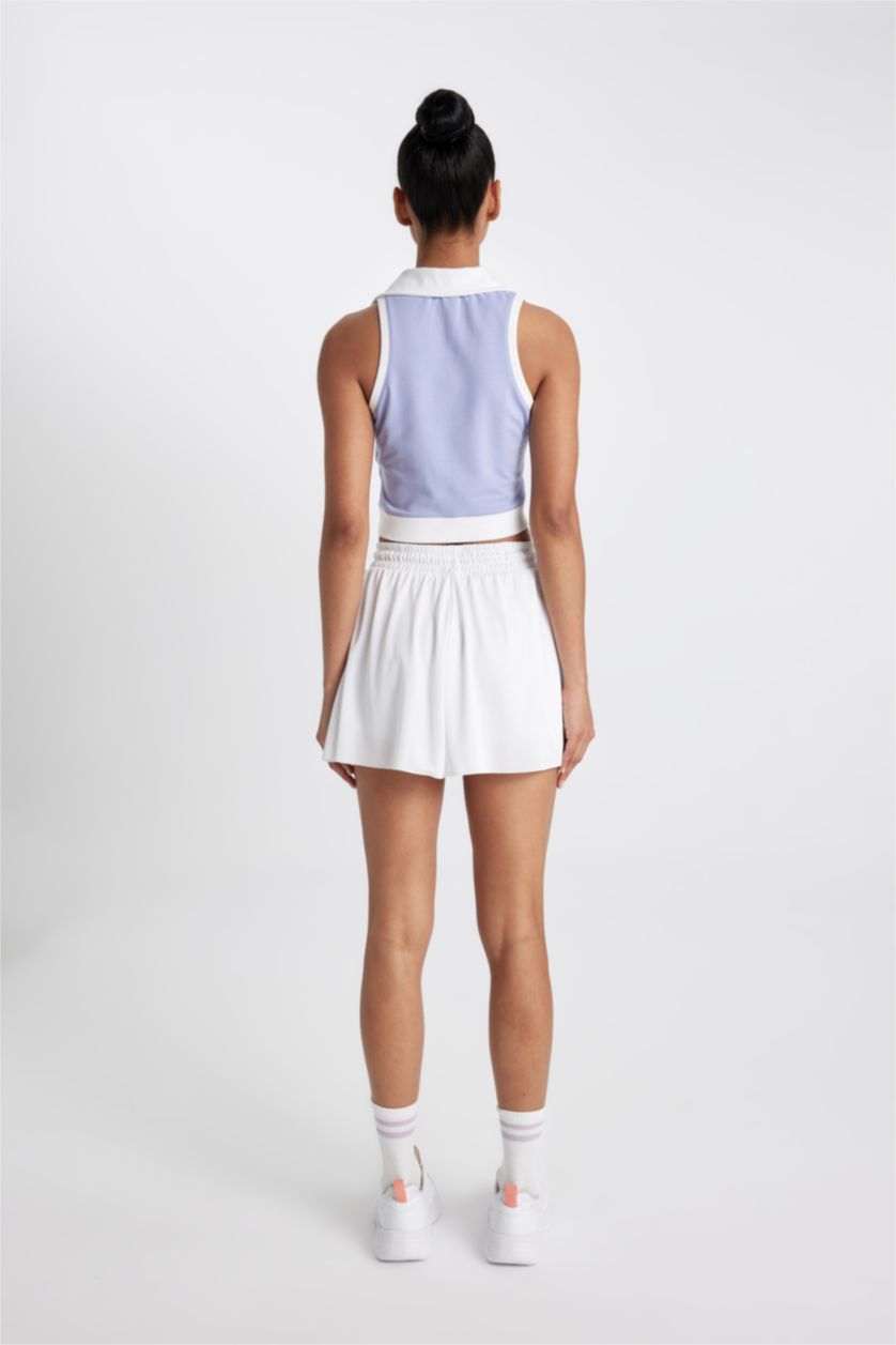 نساء أبيض DeFactoFit Sports Short Leg Shorts