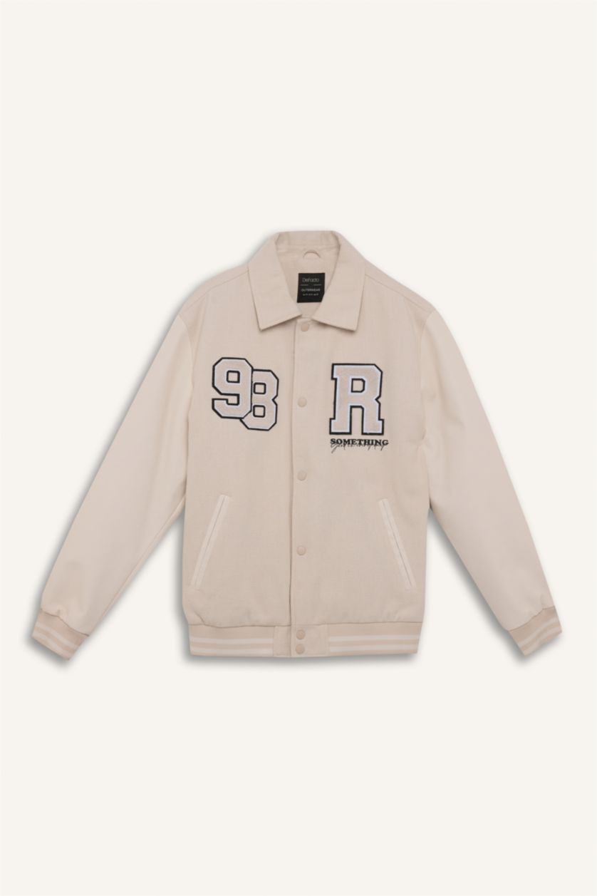 رجال بيج جاكيت جلد صناعي قصة عادية بياخة قميص