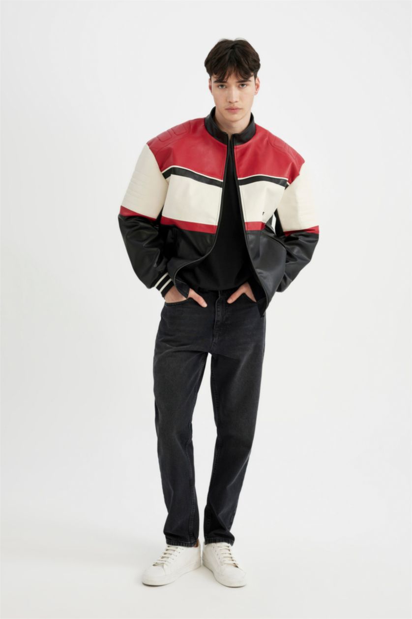 Ерлер қара жейде мойыны ПУ Күртеше