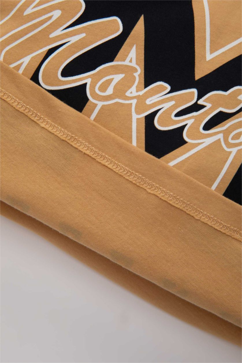 Baby Boy Yellow Baby Boy Printed Short Sleeve T-Shirt Shorts 2 Piece Set