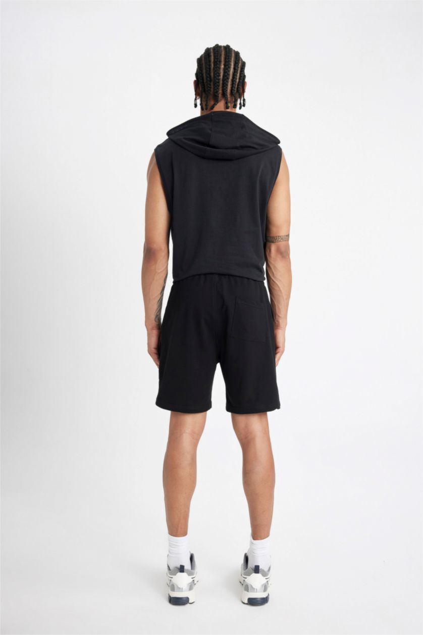 MAN Black Star Wars Regular Fit Straight Leg Shorts