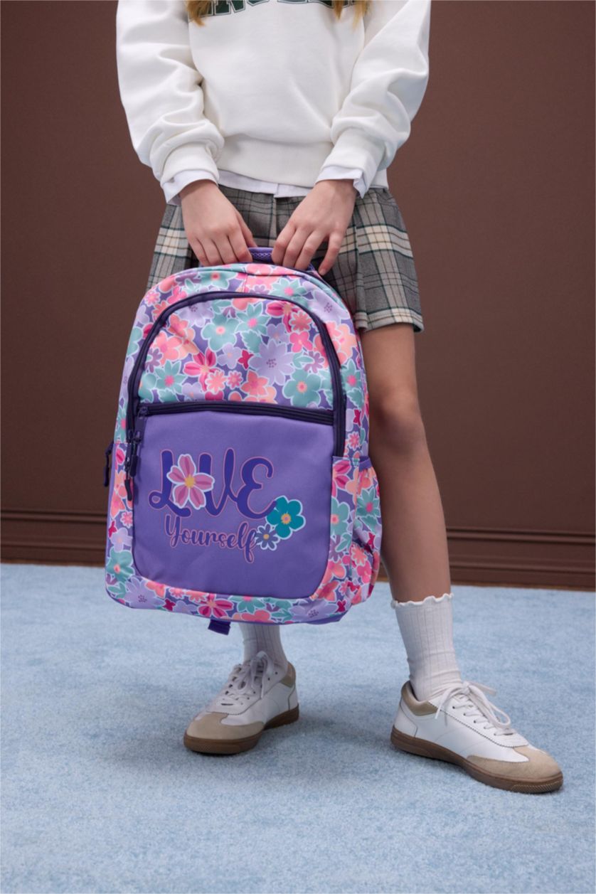 Kız Çocuk - Genç Kız Karma Kız Çocuk Baskılı Okul Sırt Çantası