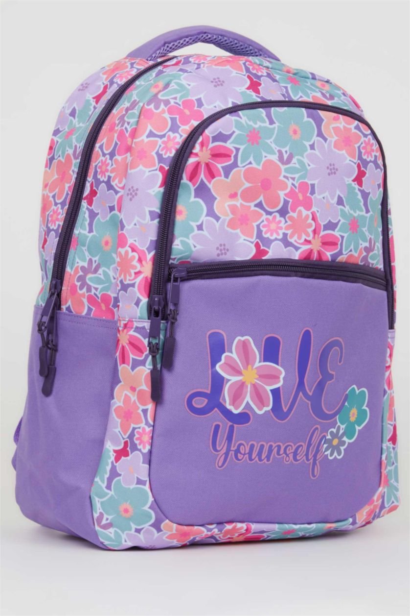 Kız Çocuk - Genç Kız Karma Kız Çocuk Baskılı Okul Sırt Çantası