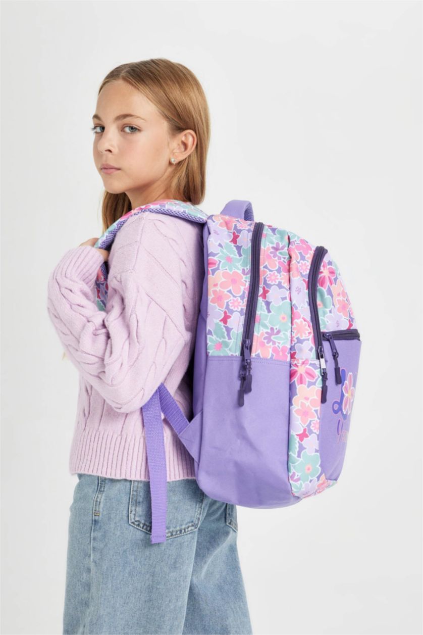 Kız Çocuk - Genç Kız Karma Kız Çocuk Baskılı Okul Sırt Çantası