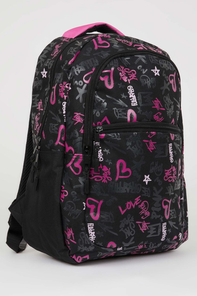 Kız Çocuk - Genç Kız Karma Kız Çocuk Baskılı Okul Sırt Çantası