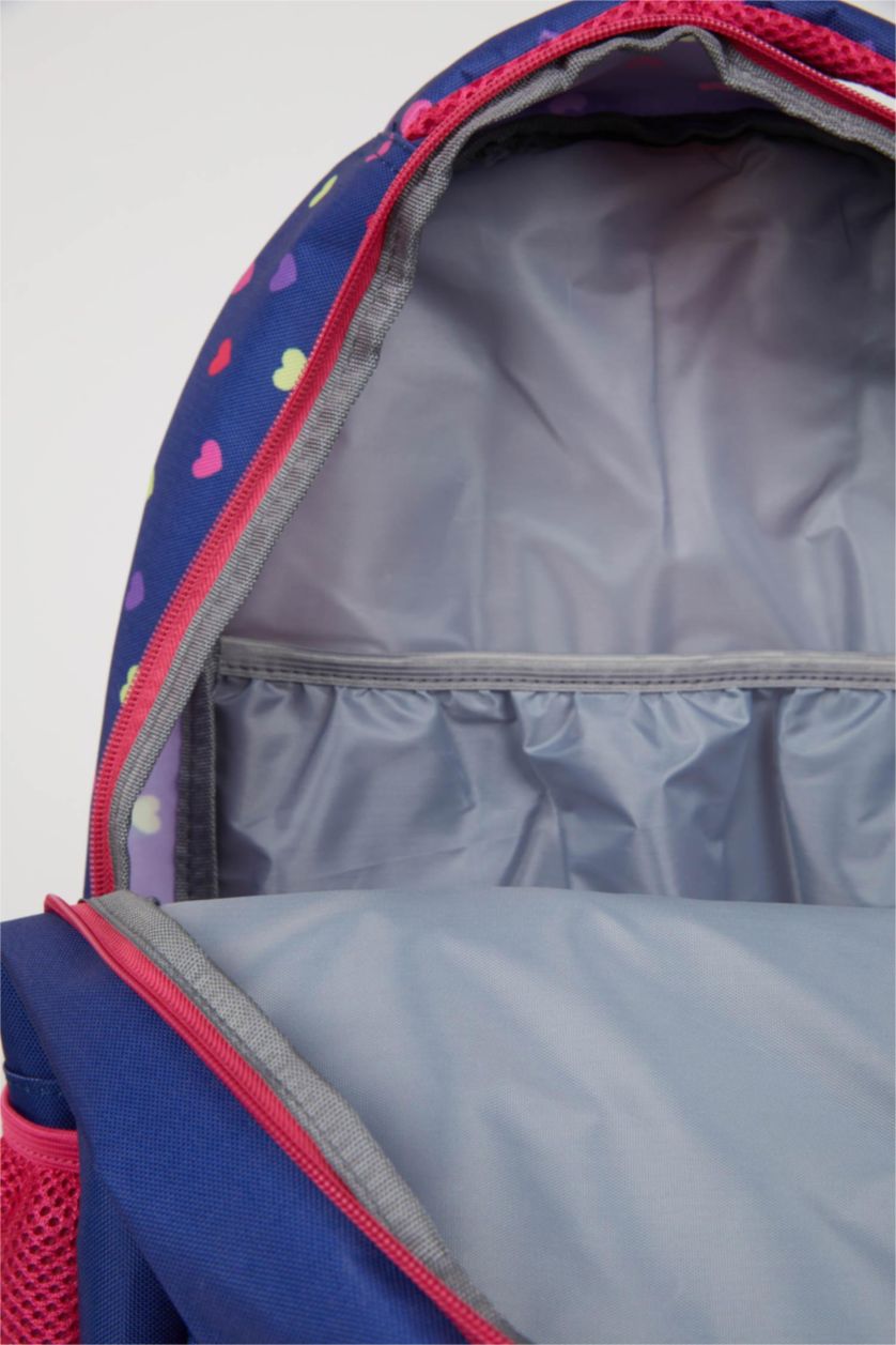 Kız Çocuk - Genç Kız Karma Baskılı Okul Sırt Çantası Kız Çocuk