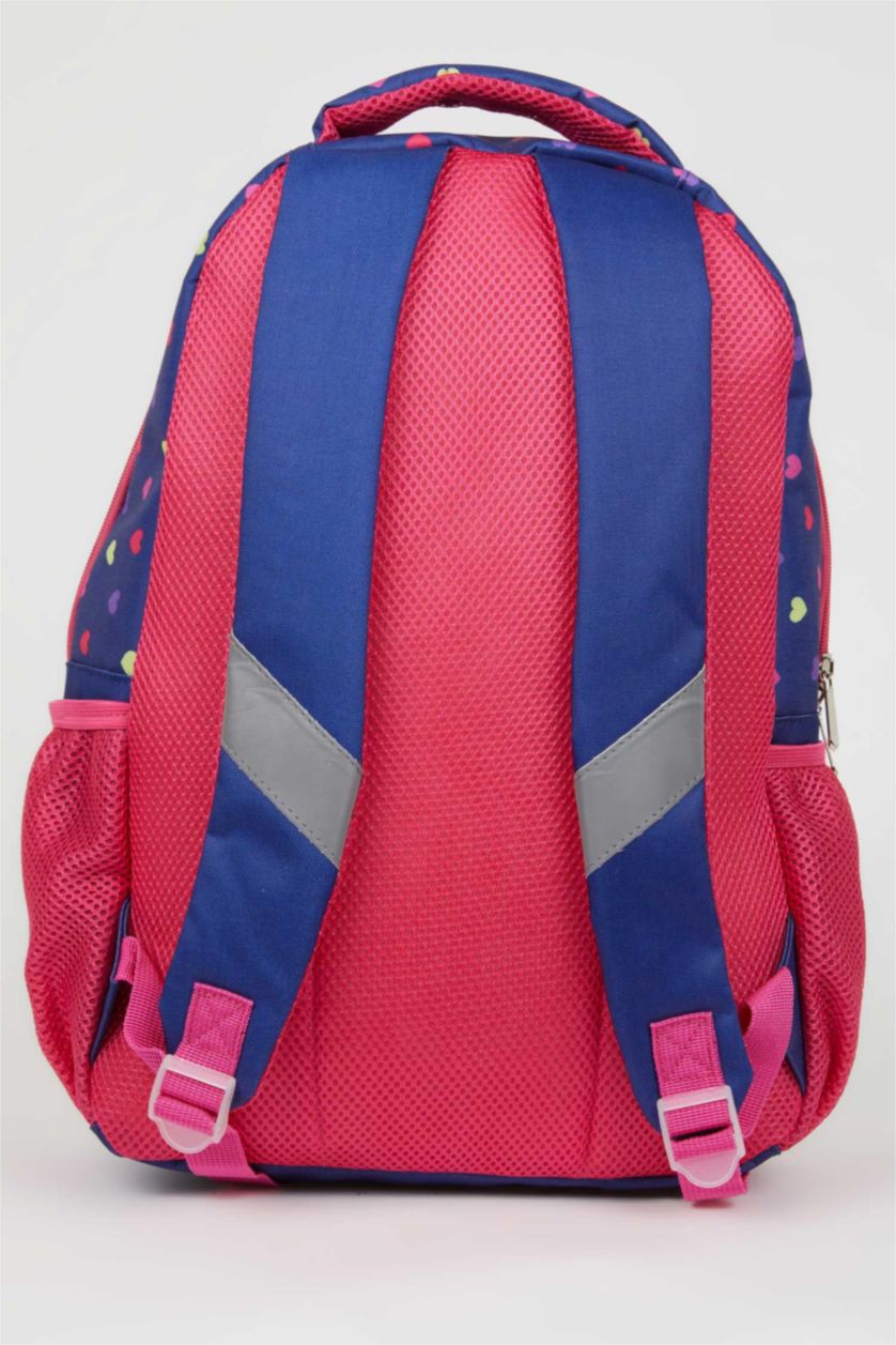Kız Çocuk - Genç Kız Karma Baskılı Okul Sırt Çantası Kız Çocuk