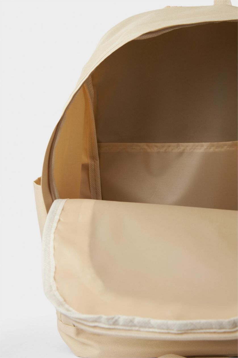 Kız Çocuk - Genç Kız Bej Unisex Okul Sırt Çantası