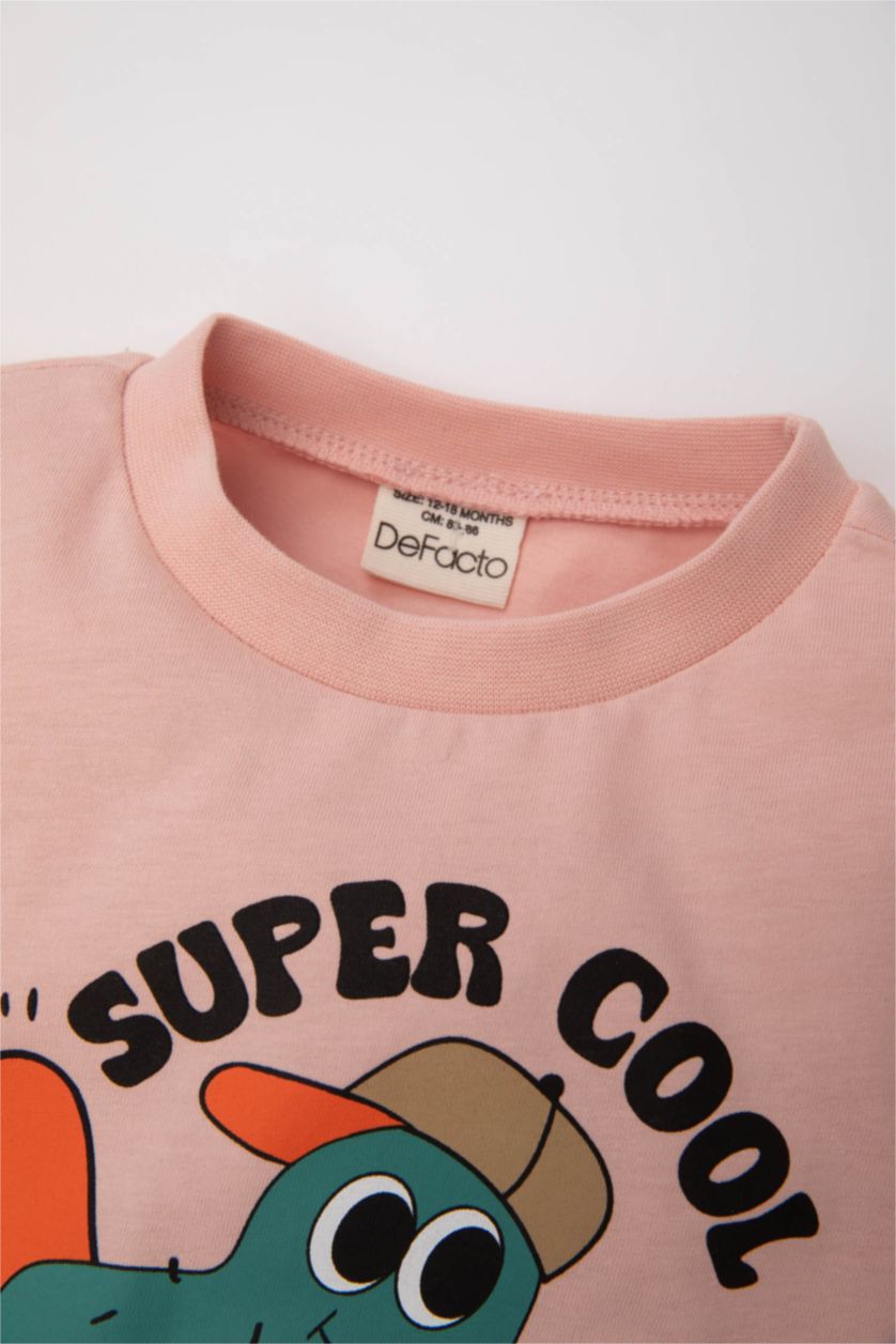 BÉBÉ GARÇON Rose Foncé T-Shirt à Manches Courtes à motif Cactus pour BéBé Garçon