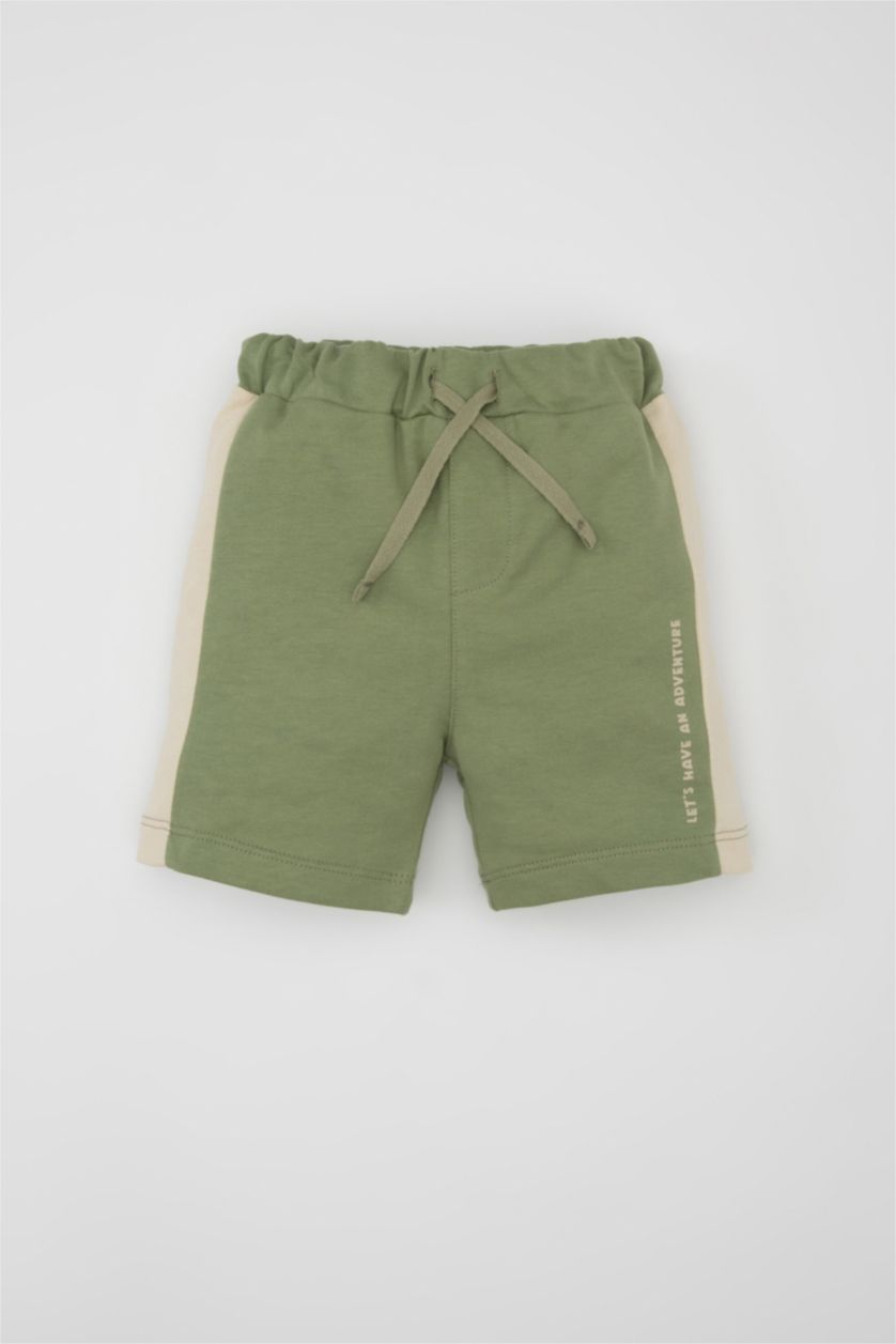 BABY BOY Khaki Baby Boy Printed Shorts
