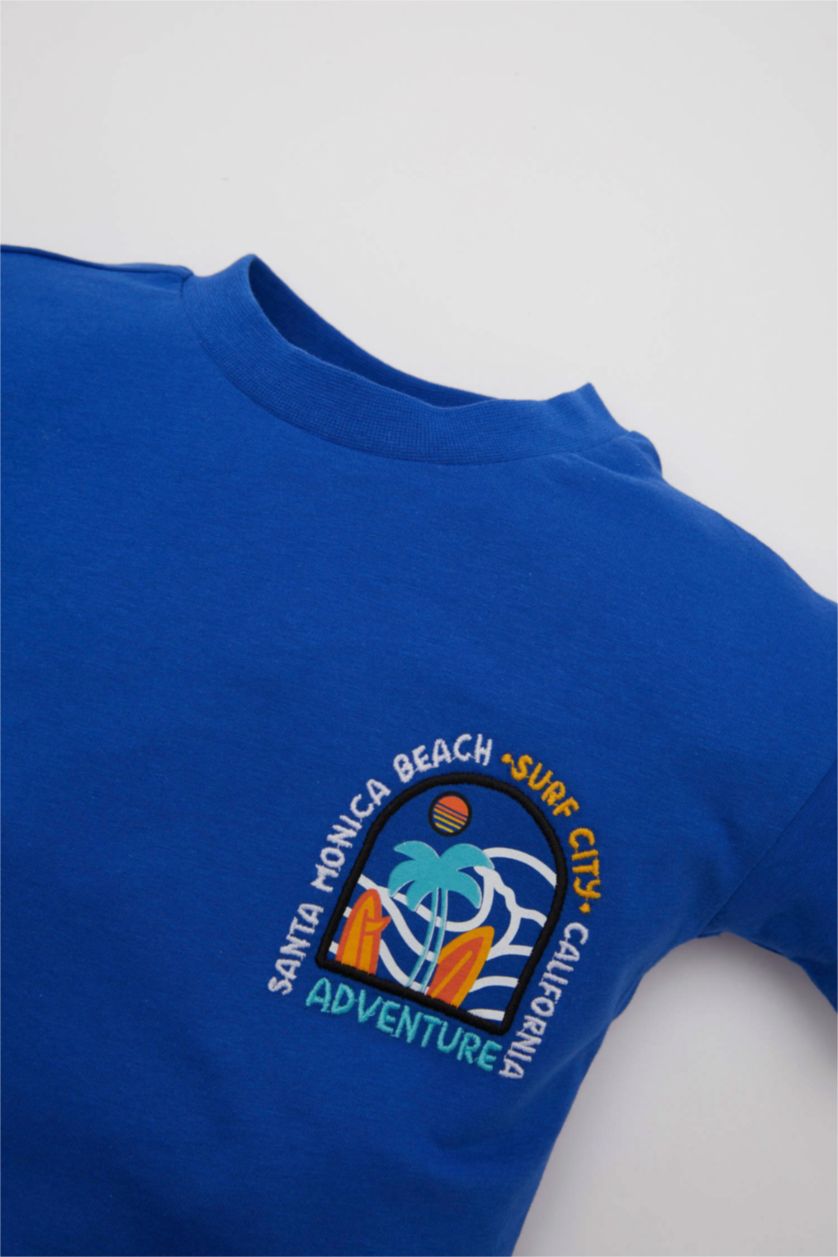 BABY BOY Sax Baby Boy Printed T-Shirt Shorts Cotton 2 Piece Set