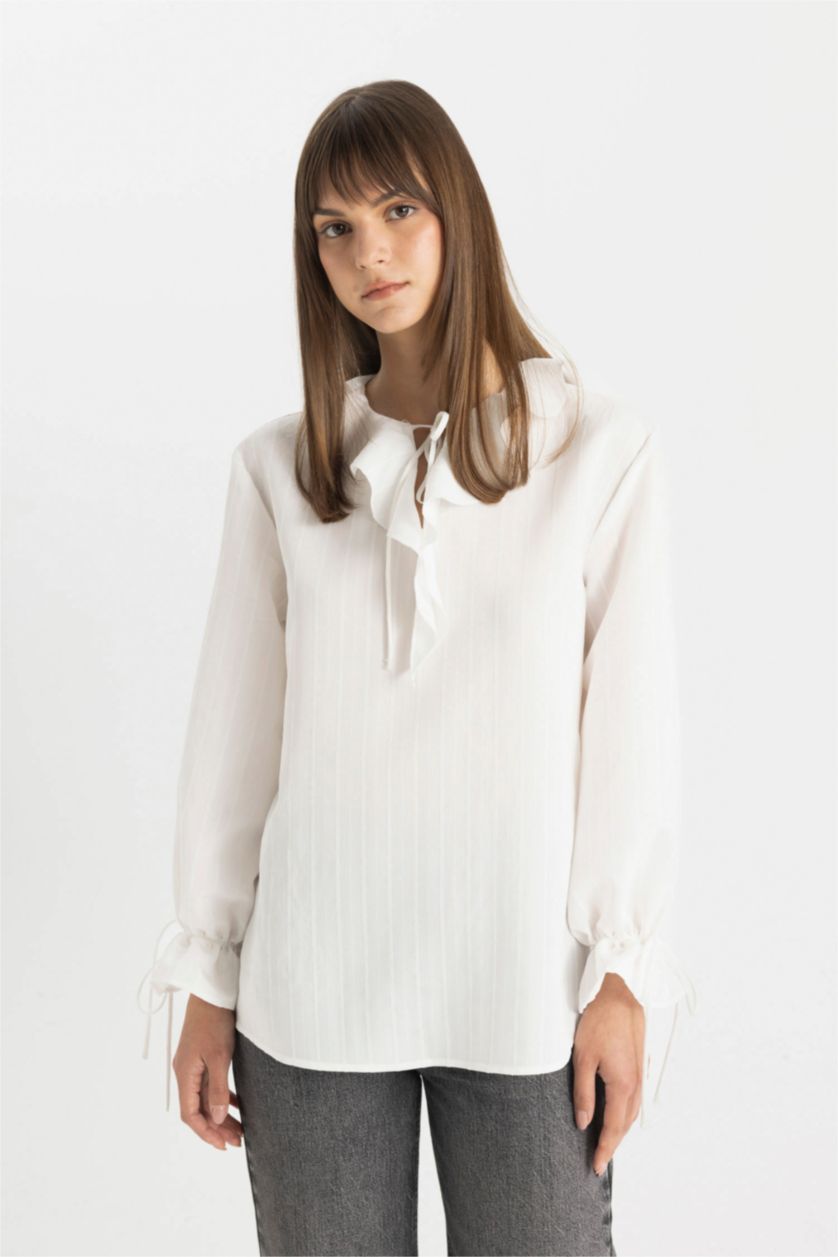 WOMAN Ecru Long Sleeve Tunic