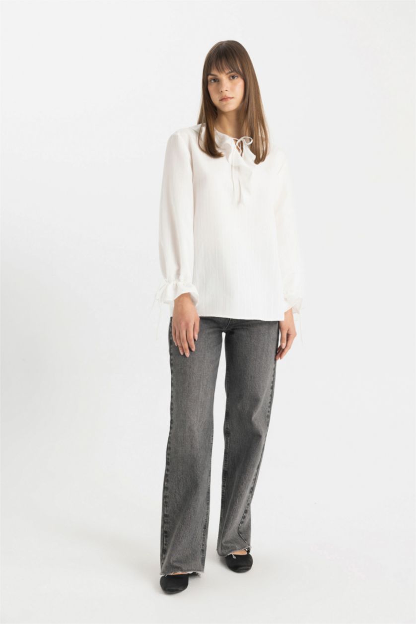 WOMAN Ecru Long Sleeve Tunic