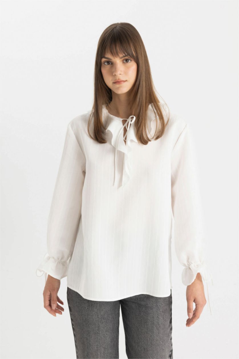 WOMAN Ecru Long Sleeve Tunic