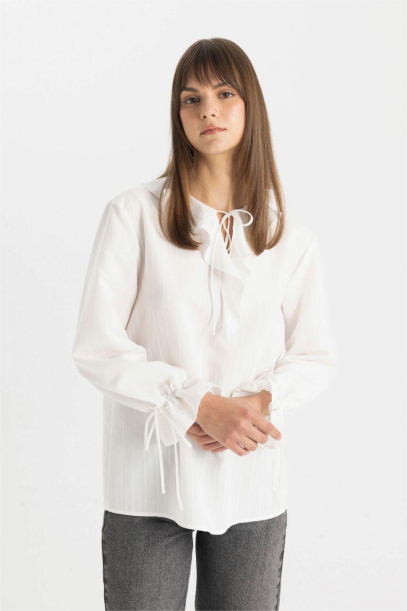 WOMAN Ecru Long Sleeve Tunic