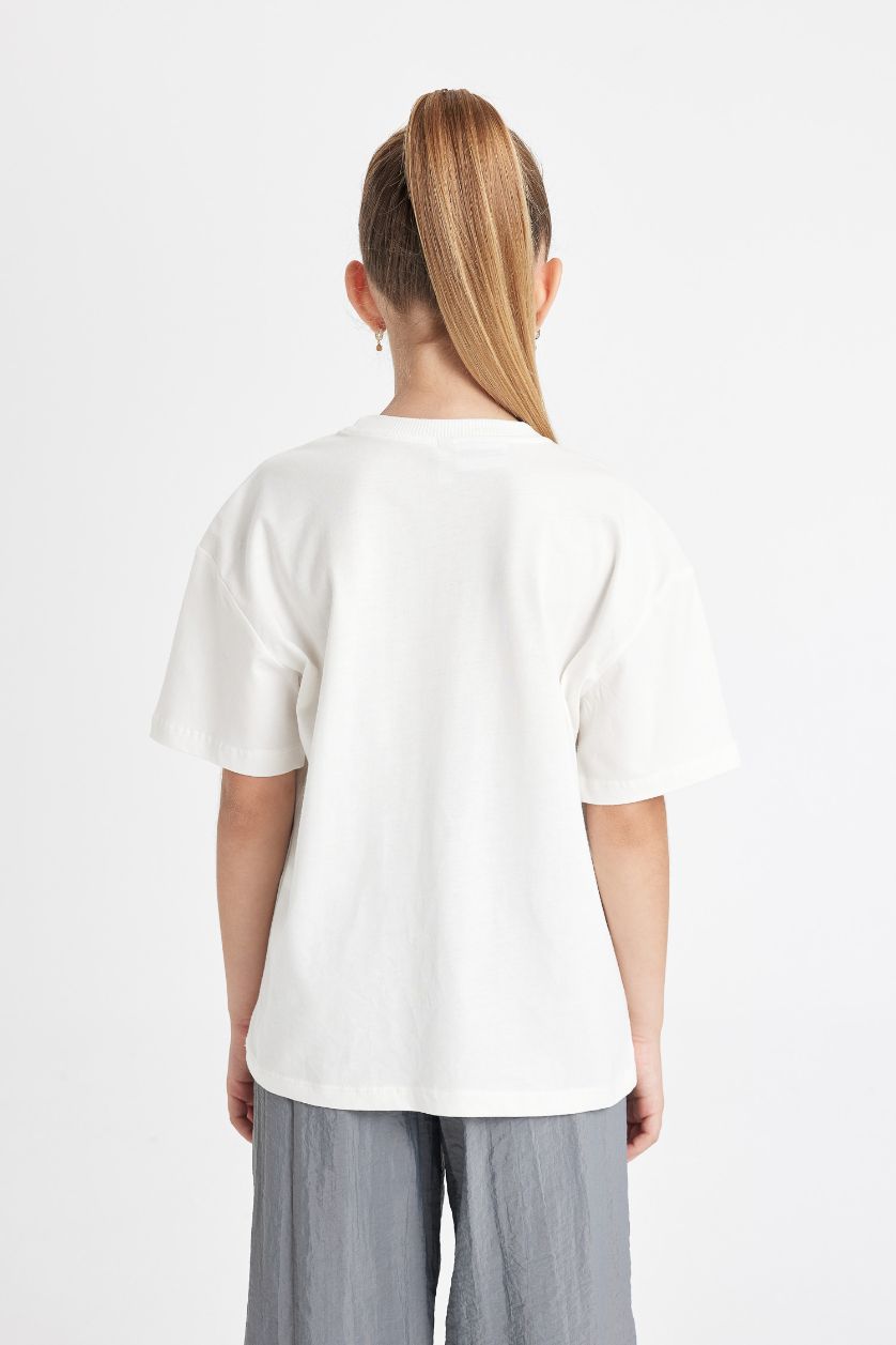 GIRLS & TEENS Ecru Girl Harry Potter Oversize Short Sleeve T-Shirt