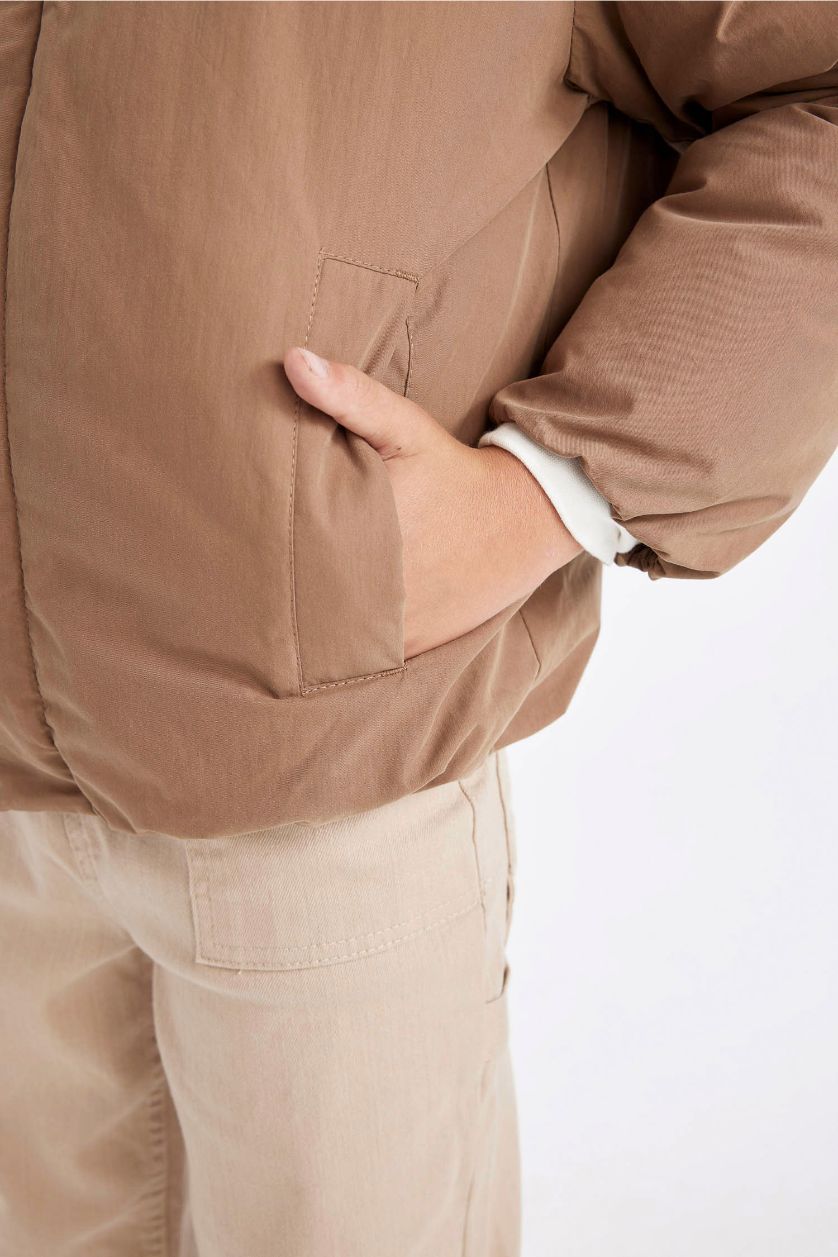 Ұлдар Және Жасөспірімдер ашық реңк Ұлдарға белдік жаға Пальто