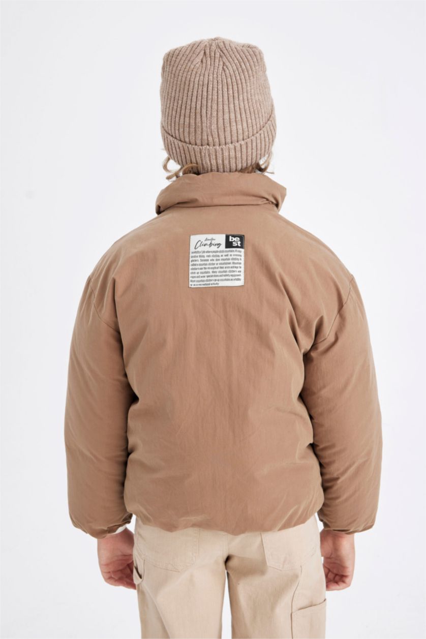 Ұлдар Және Жасөспірімдер ашық реңк Ұлдарға белдік жаға Пальто