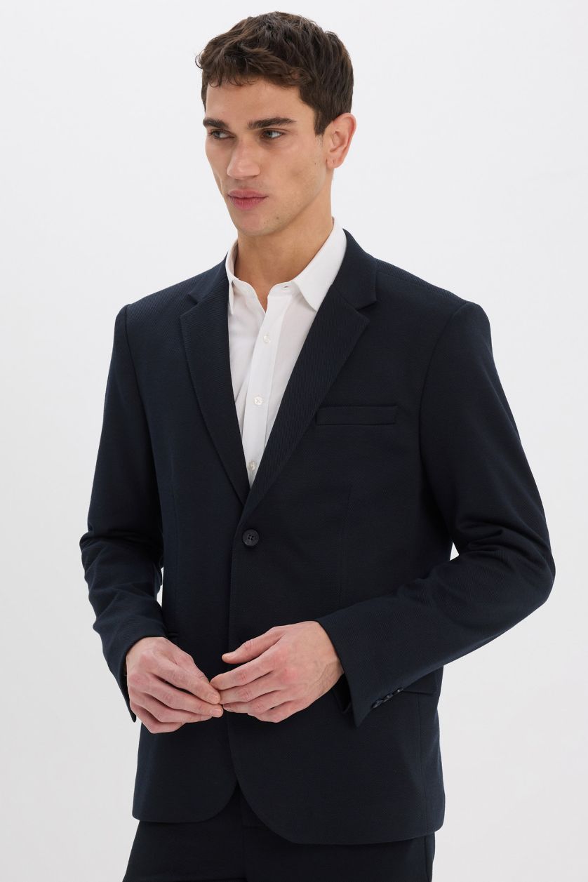 MAN NAVY Modern Fit Lined Blazer