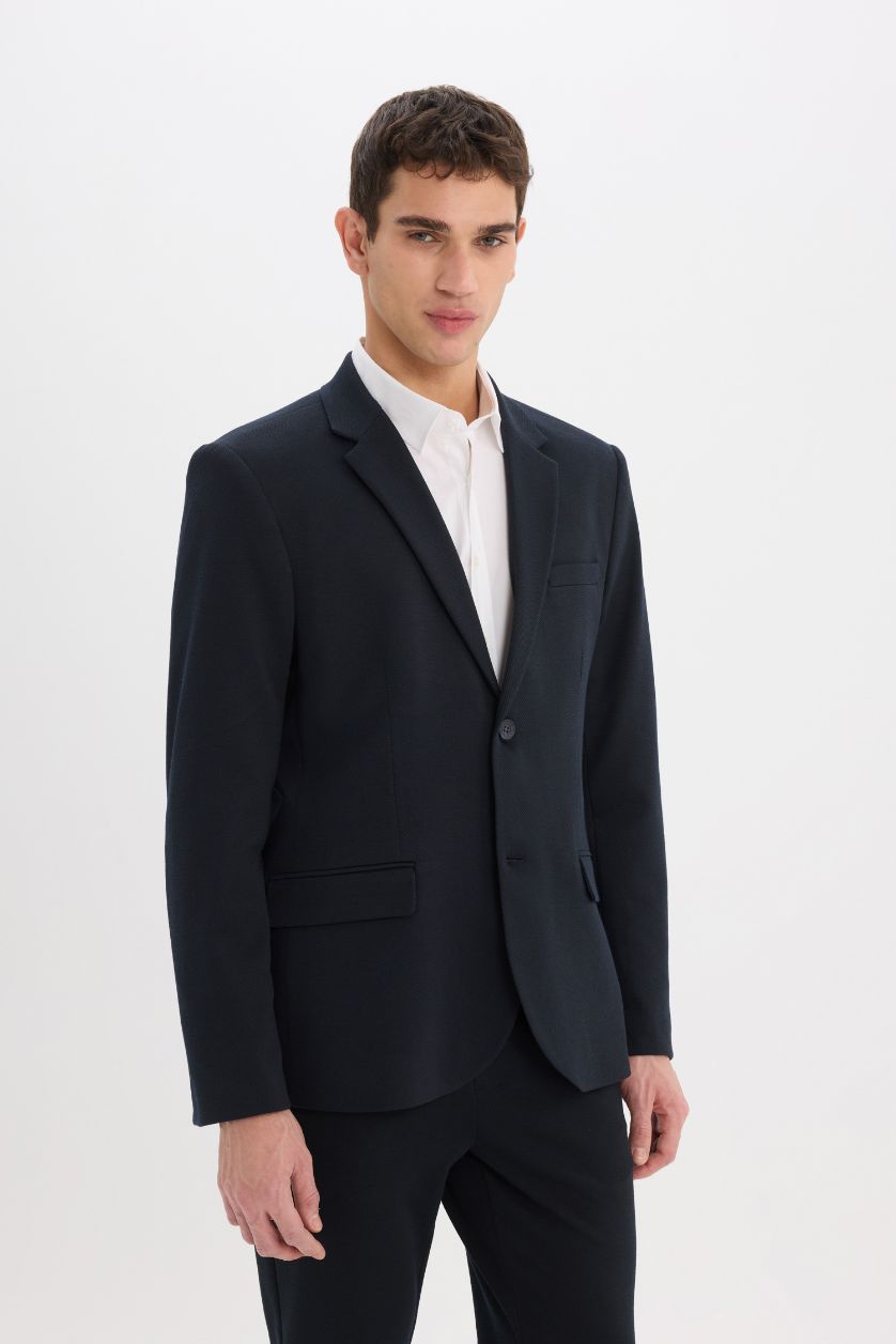 MAN NAVY Modern Fit Lined Blazer