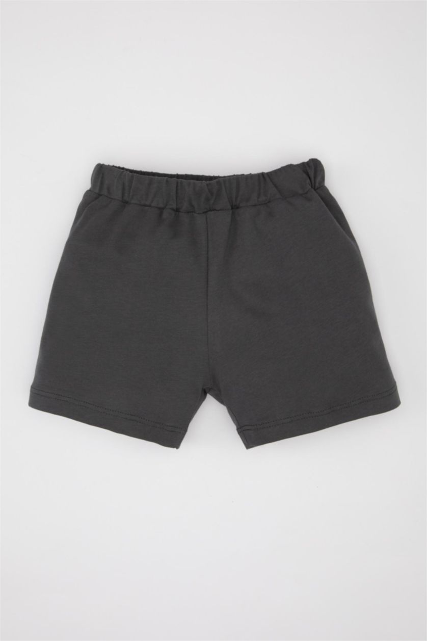 Erkek Bebek Açık Taş Erkek Bebek 2'li Takım Marvel Comics Bisiklet Yaka Kısa Kollu Tişört Şort