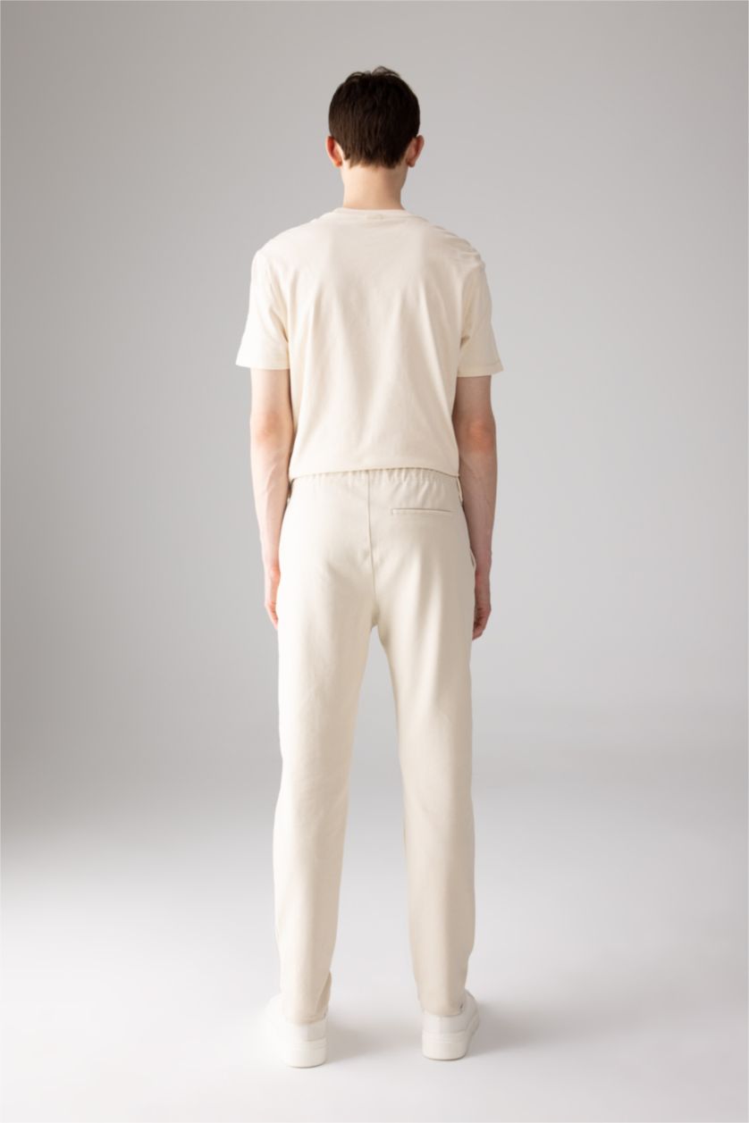 Erkek Bej Jogger Fıt Pantolon