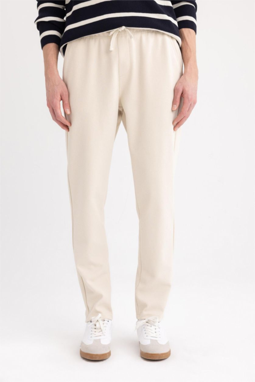 Erkek Bej Jogger Fıt Pantolon