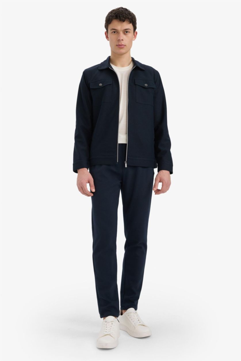 MAN NAVY Pocketed Straight Leg Basic Jogger Pants