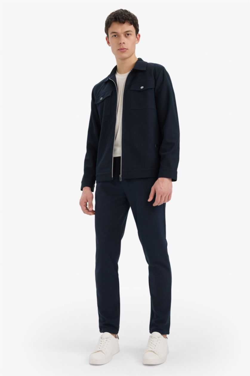 MAN NAVY Pocketed Straight Leg Basic Jogger Pants