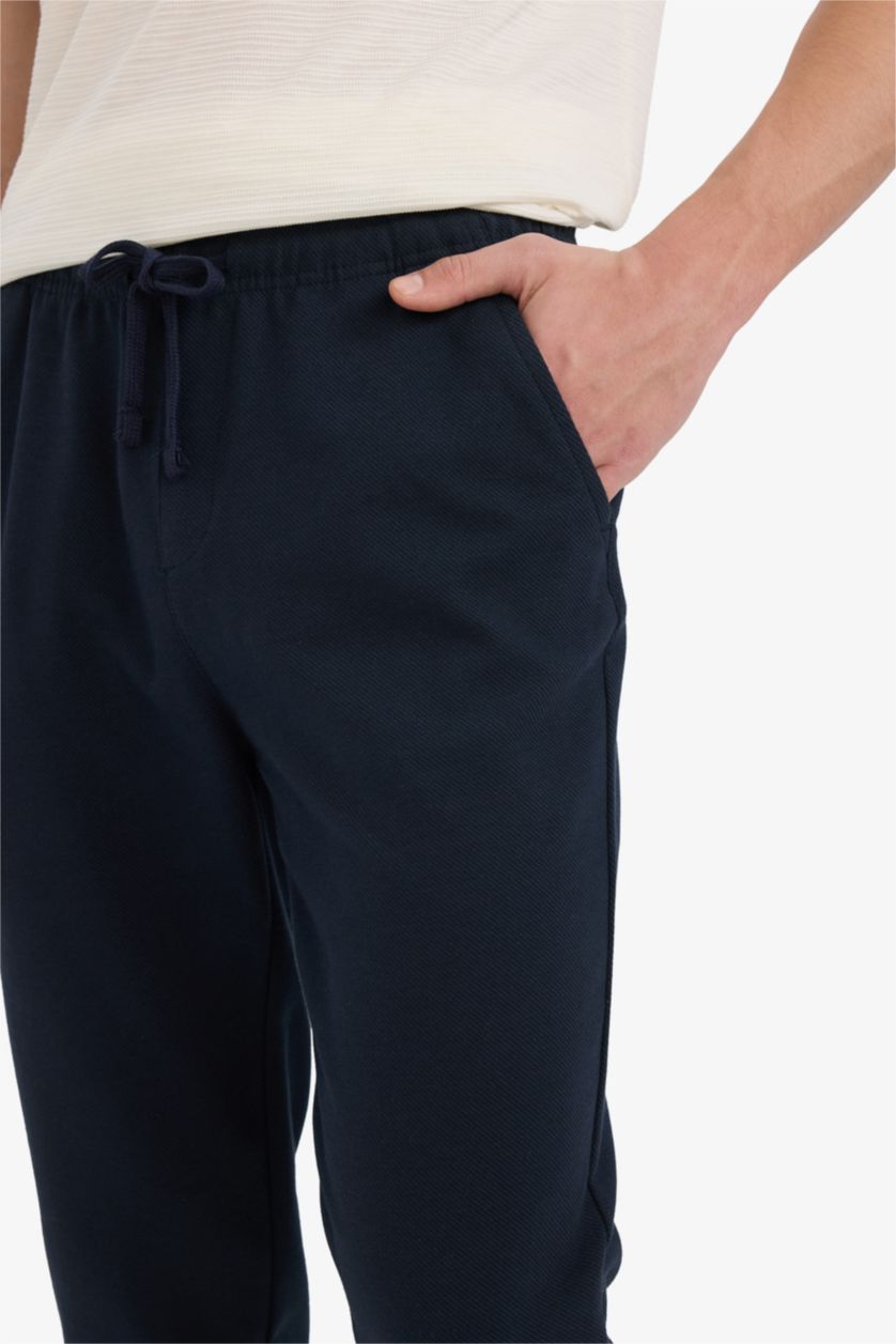 MAN NAVY Pocketed Straight Leg Basic Jogger Pants
