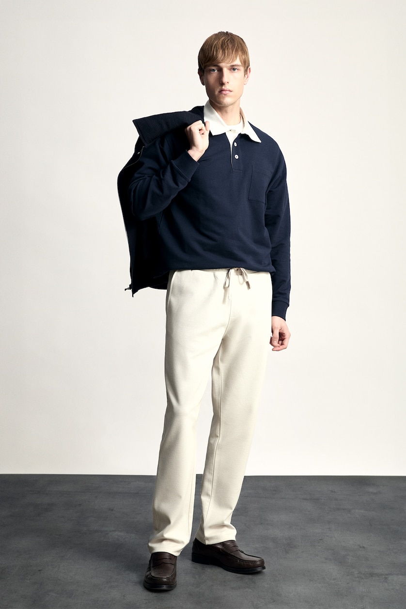 Erkek Bej Regular Fit Pantolon
